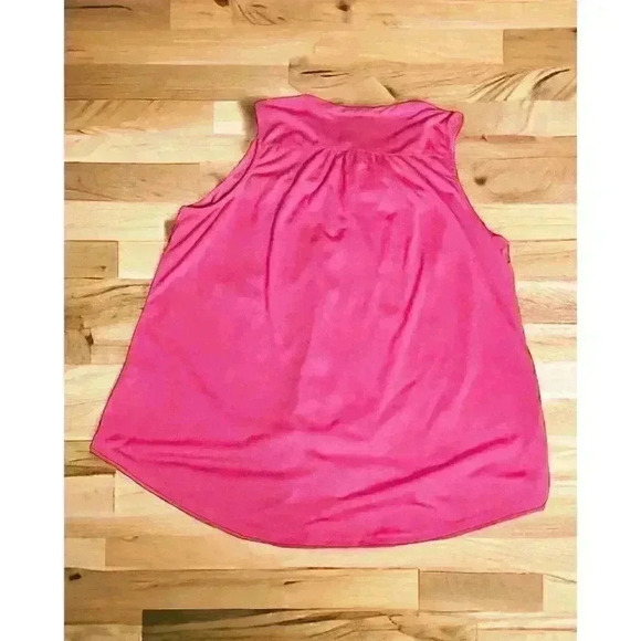 French Sunday Lace Front Sleeveless Top Size 2X Hot Pink - Picture 5 of 6